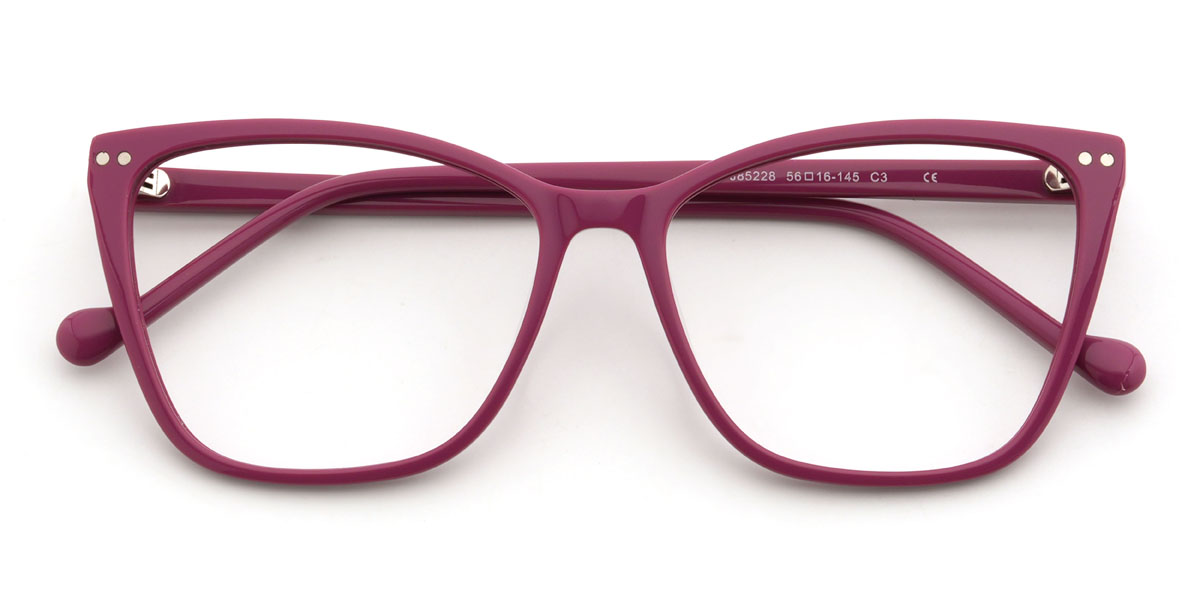 Púrpura Frieda Gafas - Cat Eye Glasses