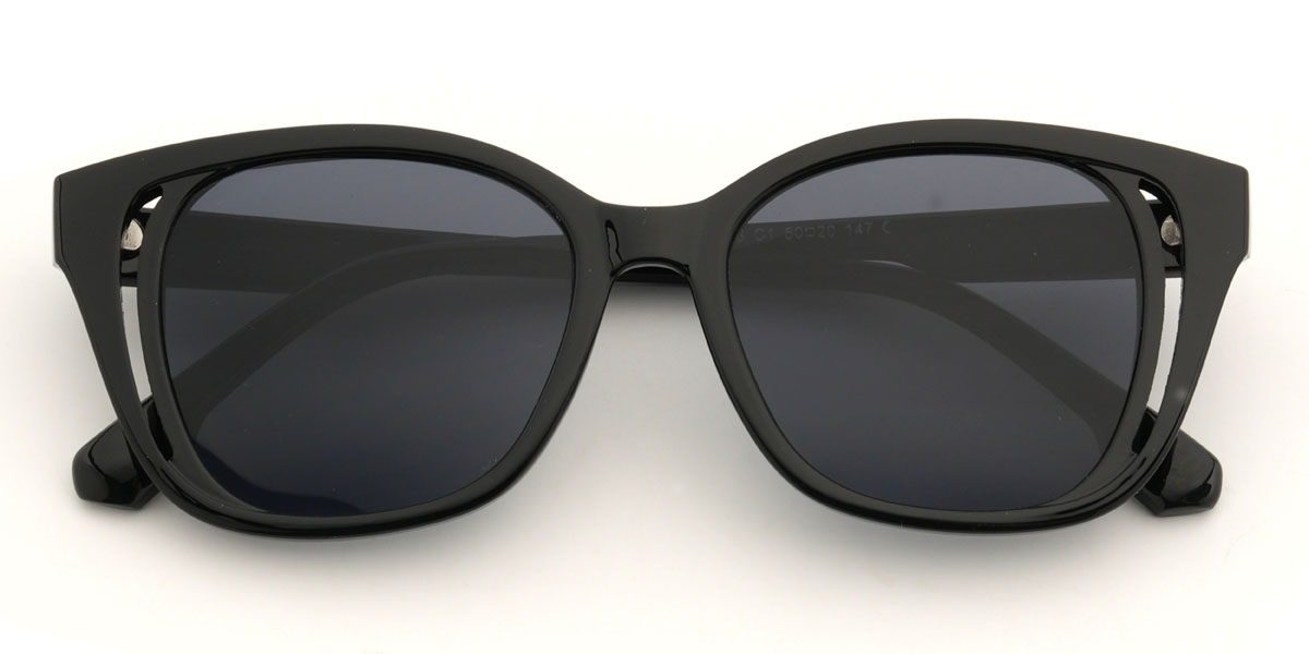 Fekete szürke Halsey Szemüveg - Cat Eye Sunglasses