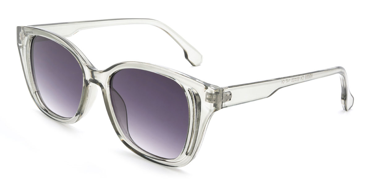 Gris Morado gradual Halsey Gafas - Cat Eye Sunglasses
