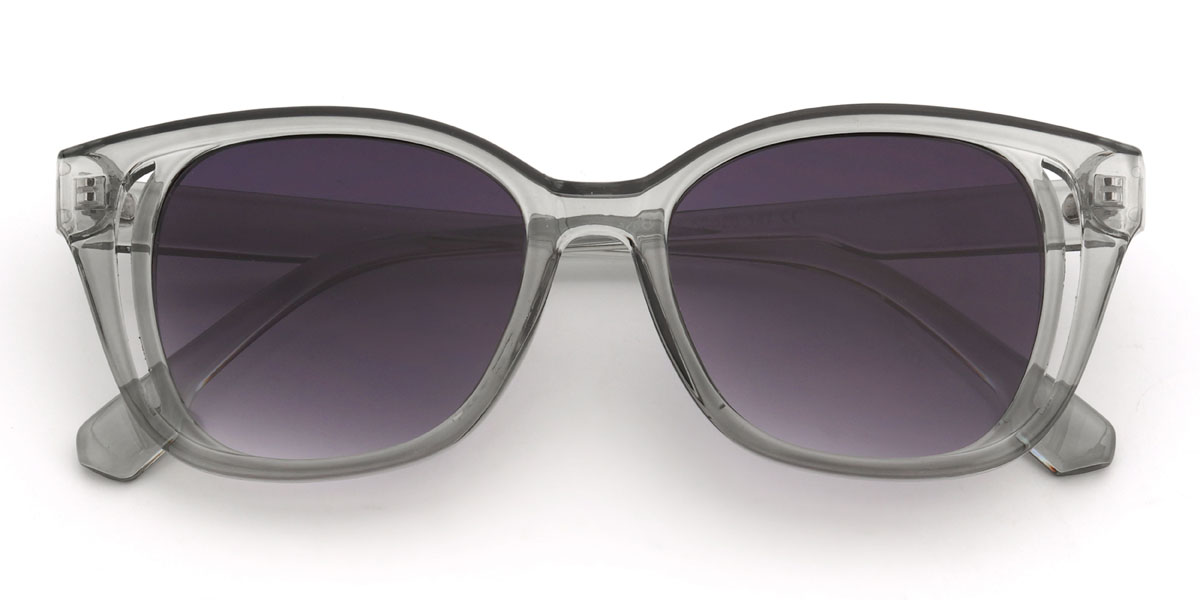 Gris Morado gradual Halsey Gafas - Cat Eye Sunglasses