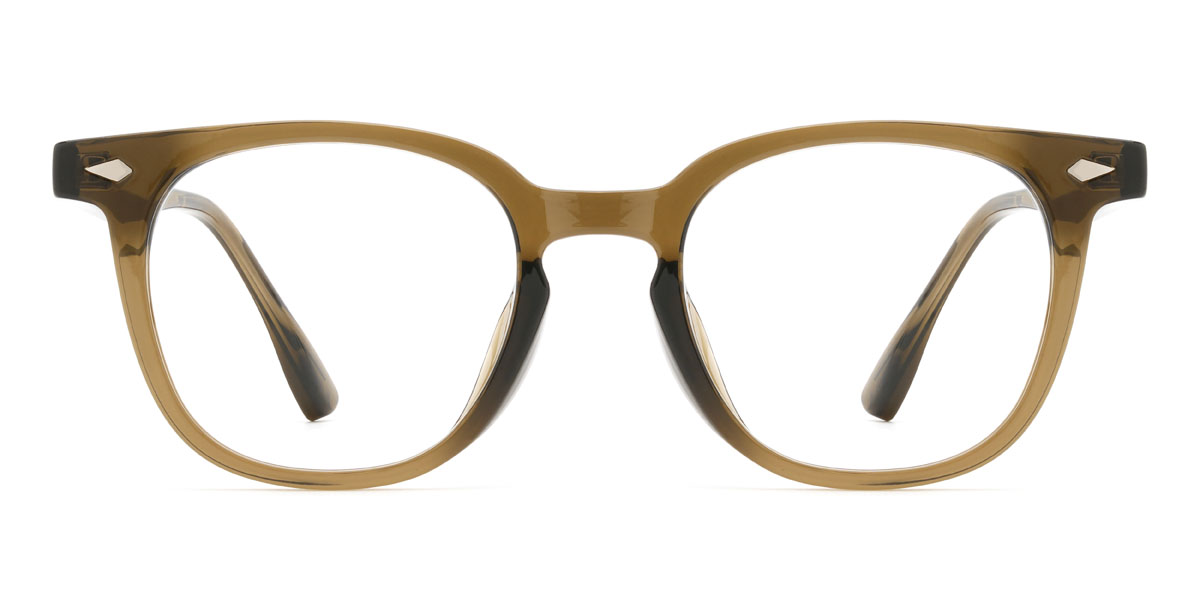 Olíva zöld Antonis Szemüveg - Oval Glasses