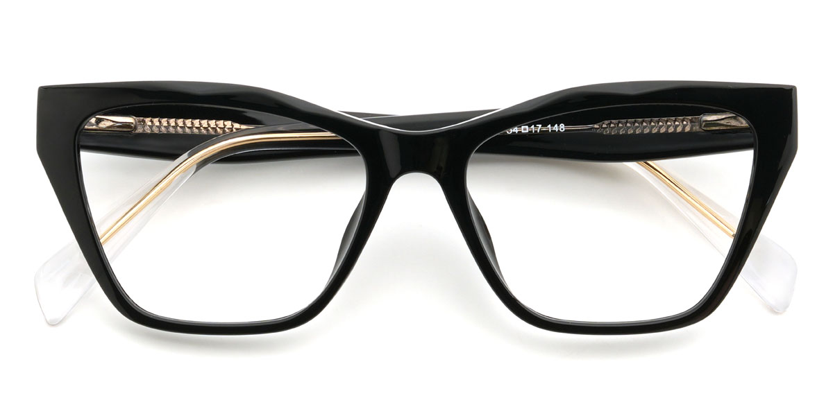 Negro Joleen Gafas - Cat Eye Glasses