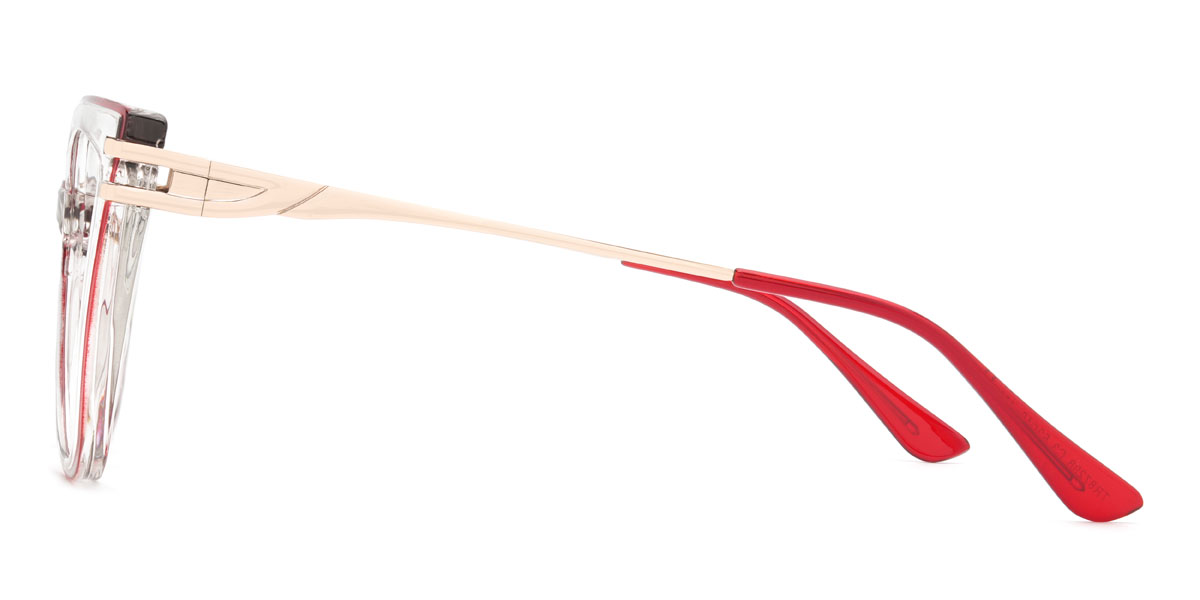 Tiszta piros Magaly Szemüveg - Square Glasses