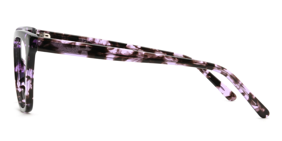 Violet Écaille de tortue Martina Lunettes - Square Glasses