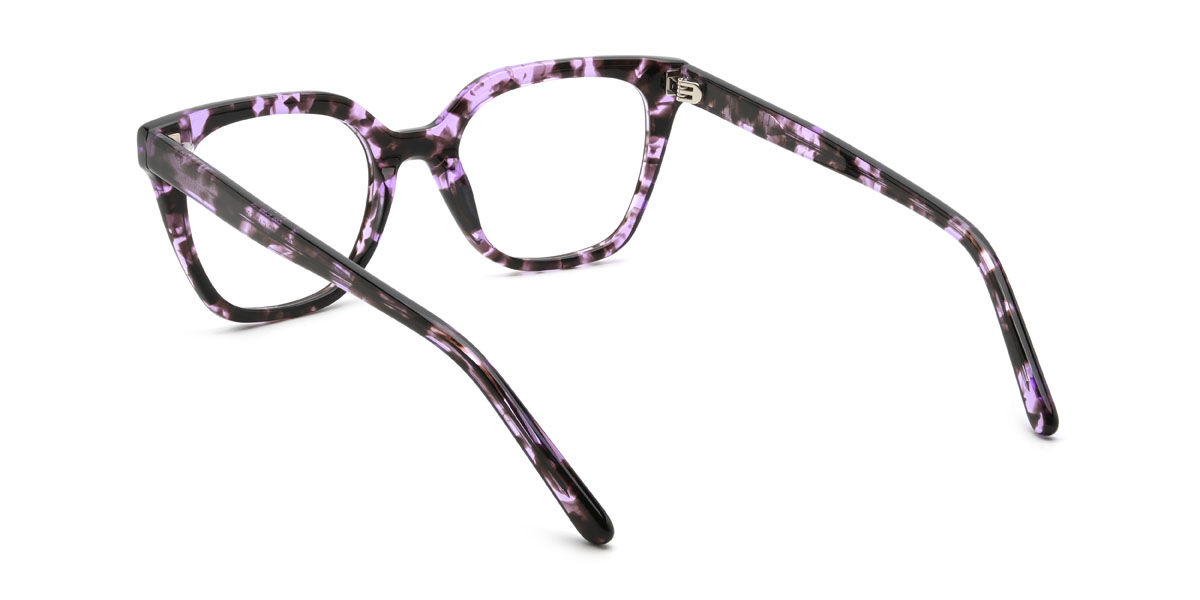 Violet Écaille de tortue Martina Lunettes - Square Glasses