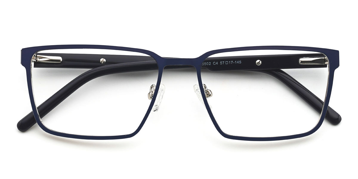 Blue Nataniel Glasses - Rectangle Glasses
