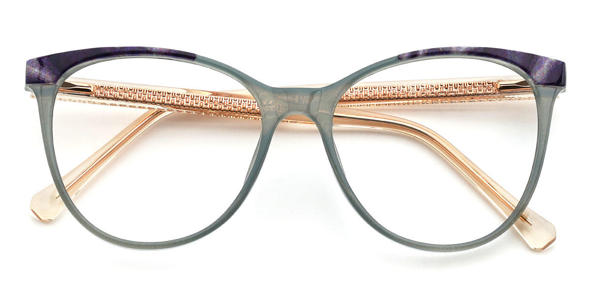 Grey Christan Glasses - Oval Glasses