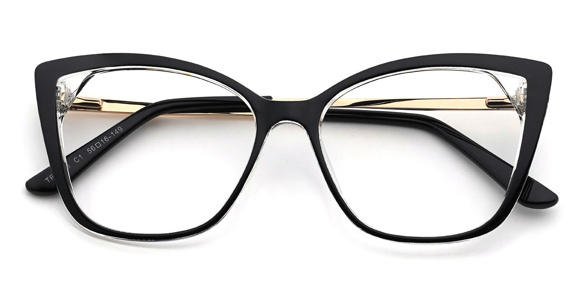 Fekete Gisella Szemüveg - Cat Eye Glasses