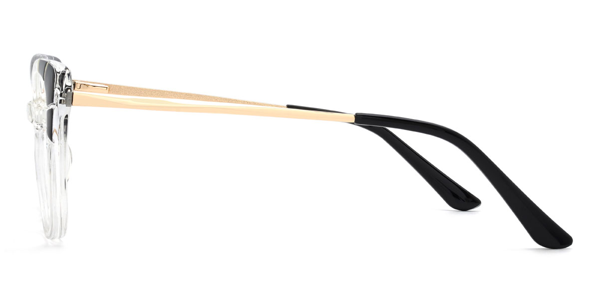 Black Clear Hanifa Glasses - Cat Eye Glasses