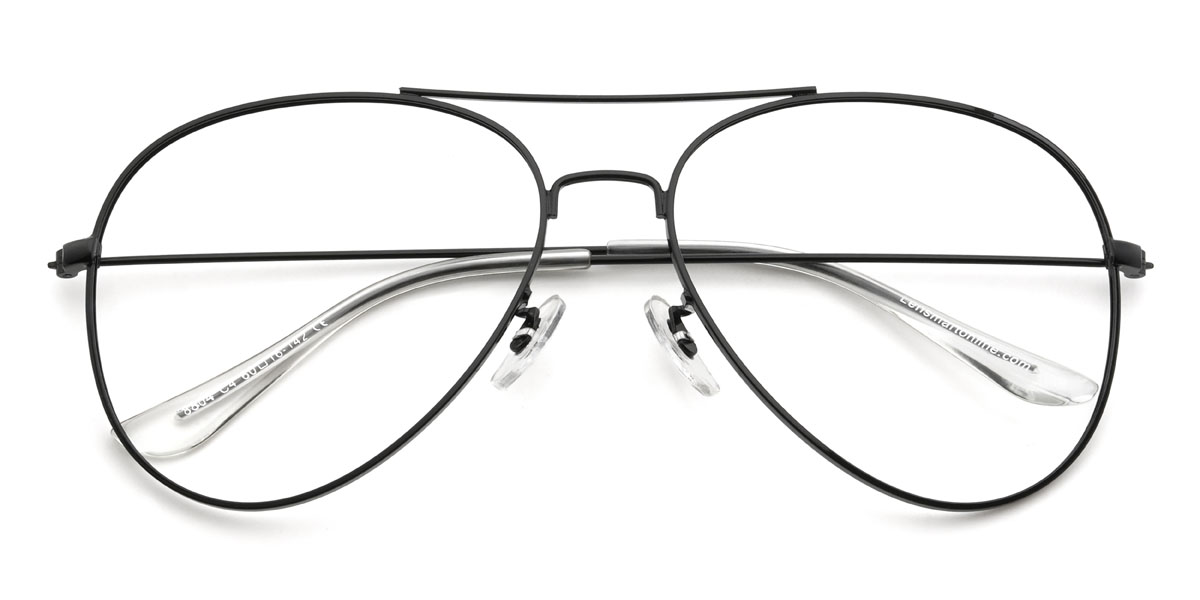 Black Maverick Glasses - Aviator Glasses