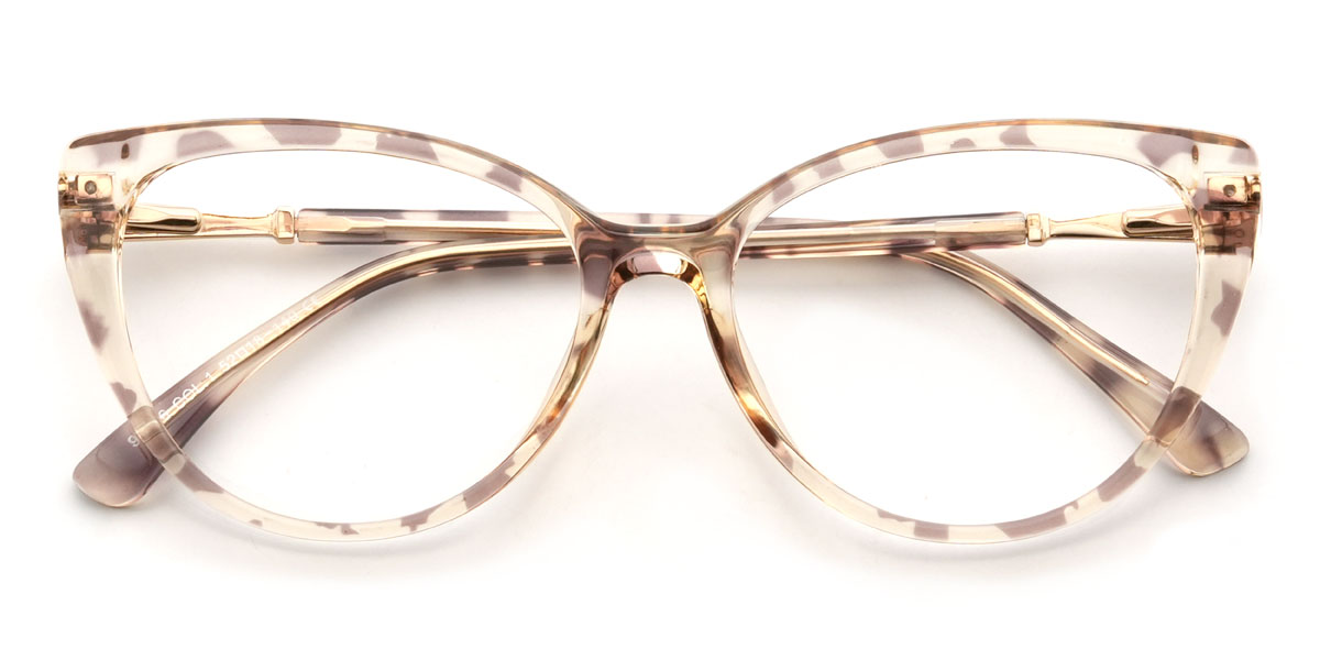 Champagne Émaillé Naufal Lunettes - Cat Eye Glasses