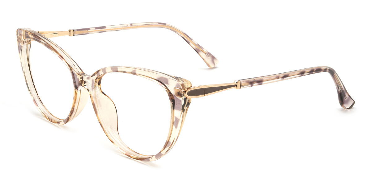 Champagne Émaillé Naufal Lunettes - Cat Eye Glasses