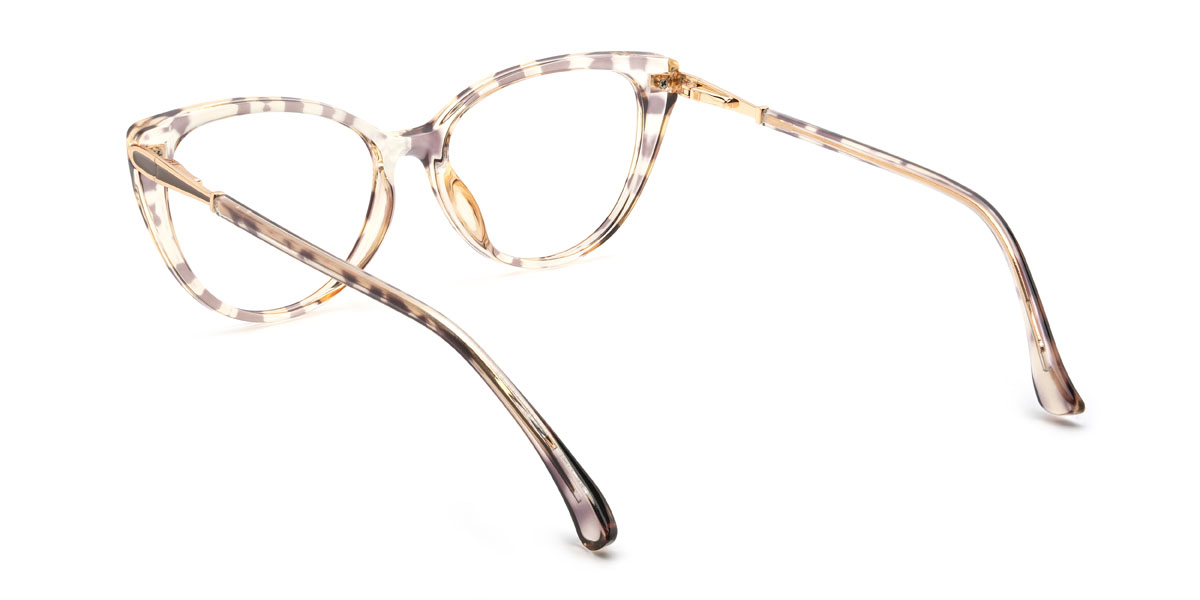 Champagne Émaillé Naufal Lunettes - Cat Eye Glasses
