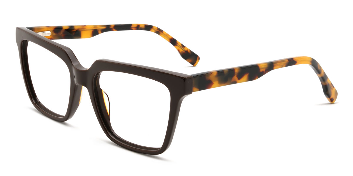 Marron Amrit Lunettes - Rectangle Glasses