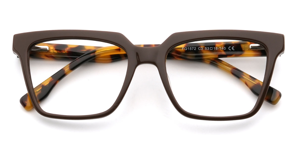 Marron Amrit Lunettes - Rectangle Glasses