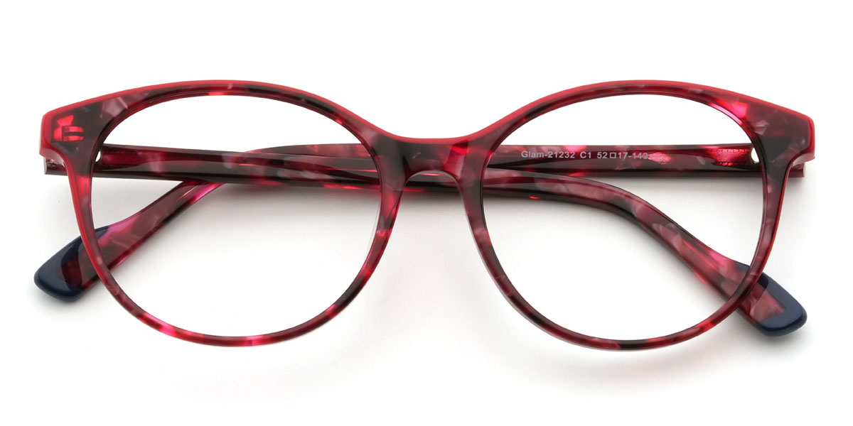 Rouge Écaille de tortue Jaymee Lunettes - Oval Glasses