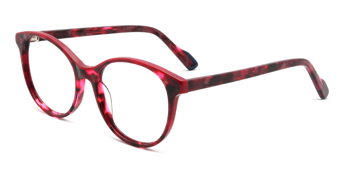 Rouge Écaille de tortue Jaymee Lunettes - Oval Glasses
