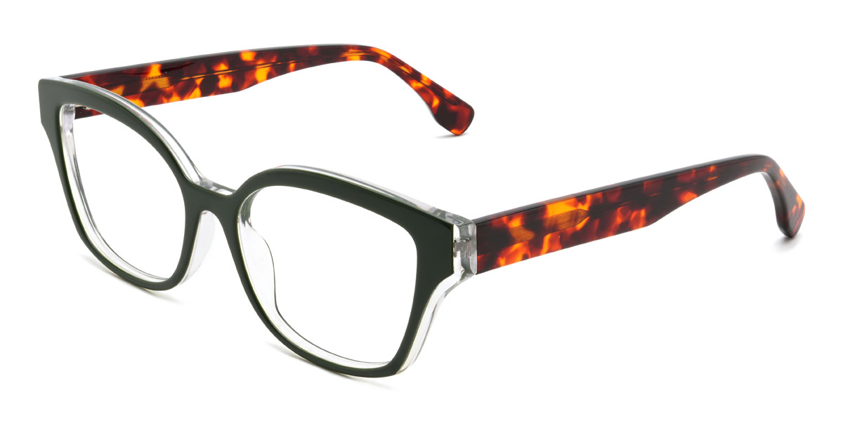 Vert foncé Kamilia Lunettes - Rectangle Glasses