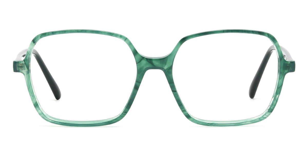 Vert Écaille de tortue Heinrich Lunettes - Rectangle Glasses