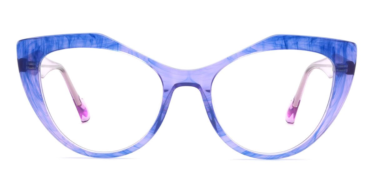 Bleu Violet Alvina Lunettes - Cat Eye Glasses