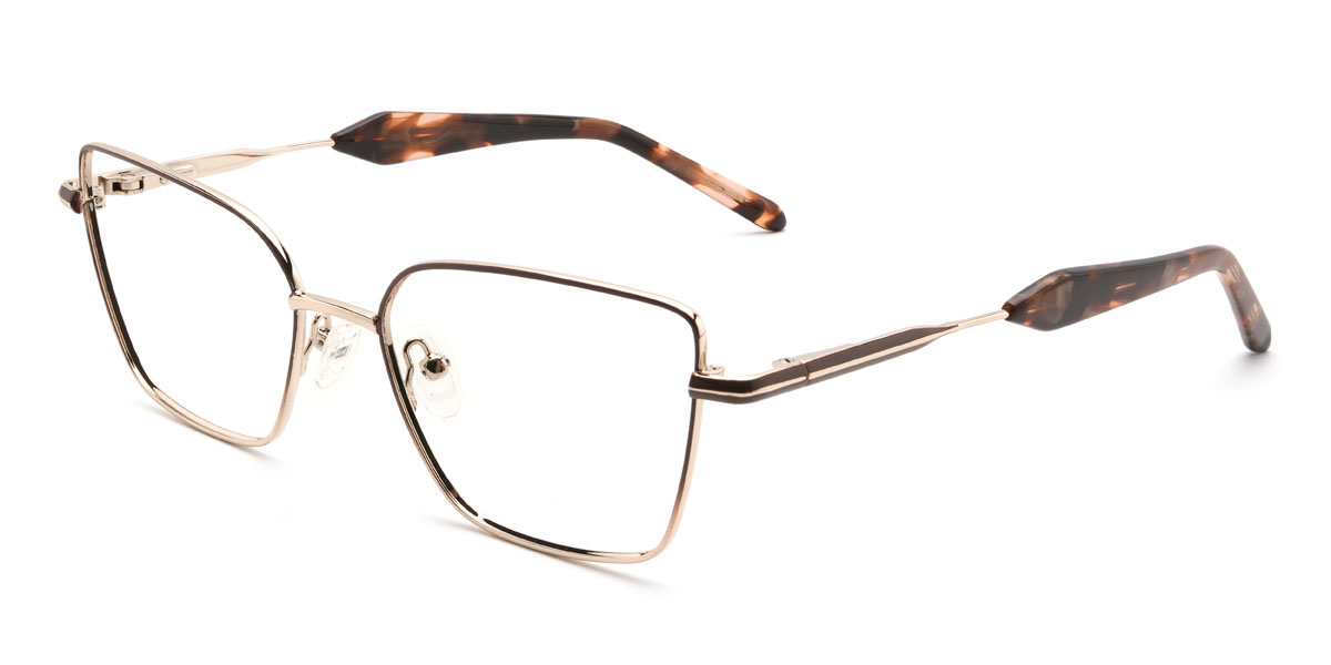 Arany barna Jessenia Szemüveg - Rectangle Glasses