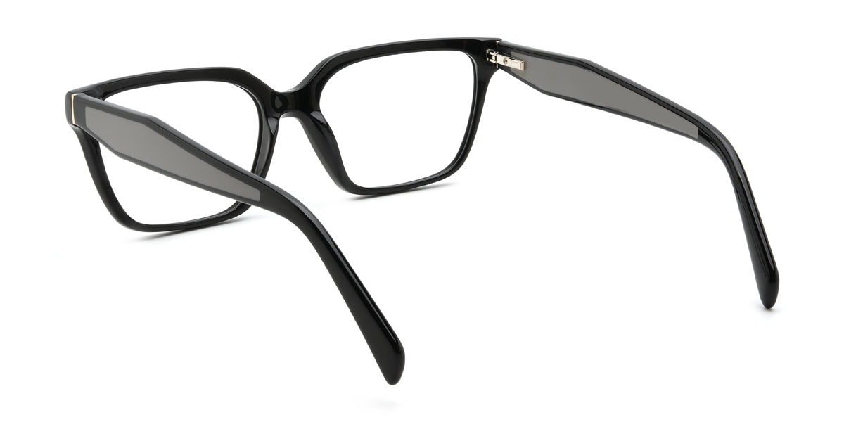 Black Raelin Glasses - Rectangle Glasses