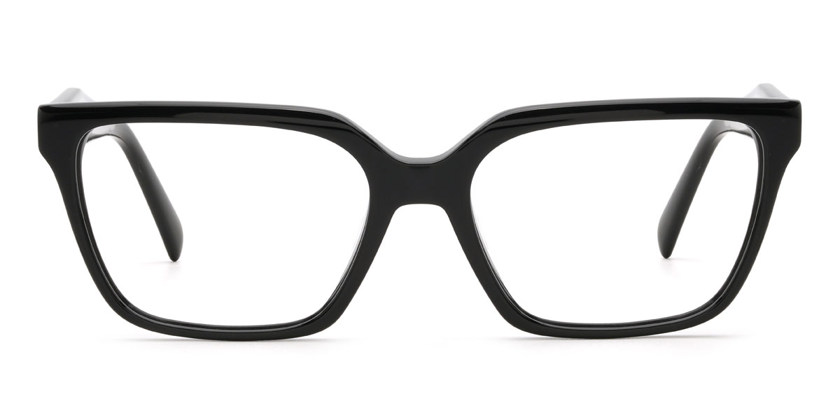 Black Raelin Glasses - Rectangle Glasses