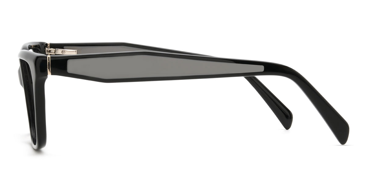 Black Raelin Glasses - Rectangle Glasses