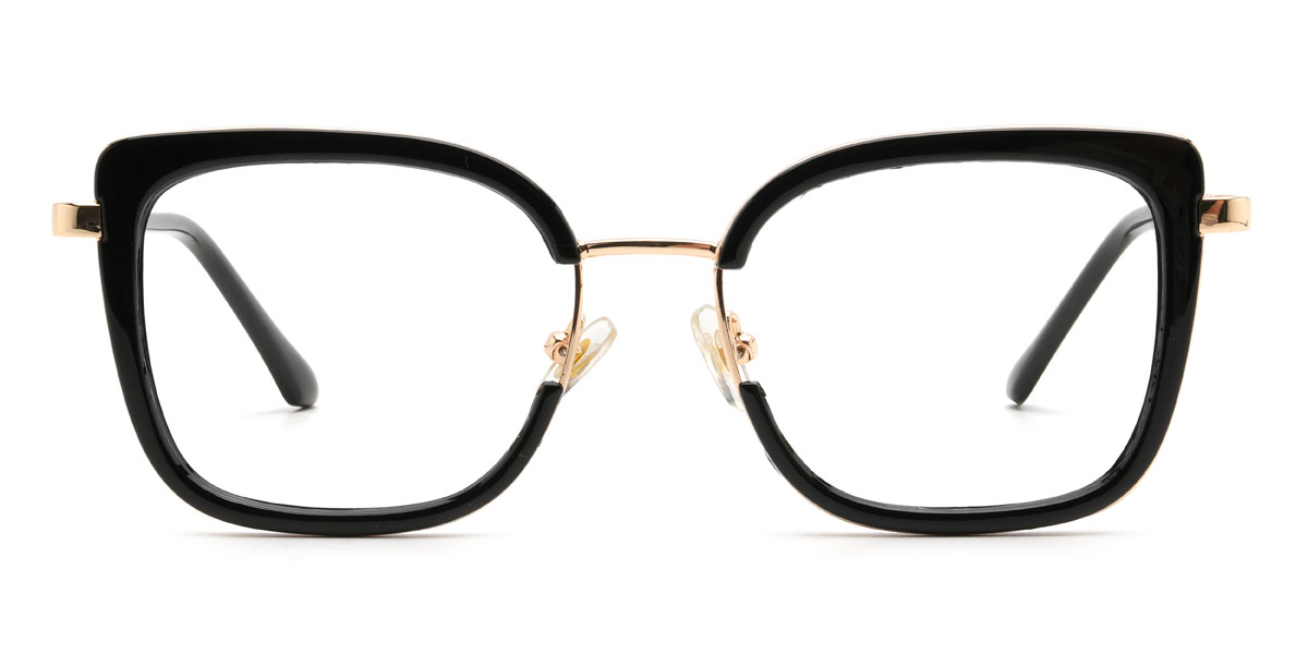 Black Theodosia Glasses - Rectangle Glasses