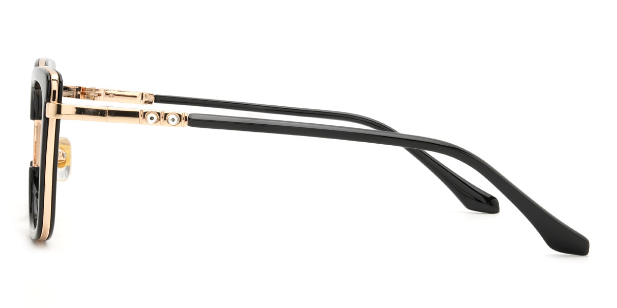 Black Theodosia Glasses - Rectangle Glasses