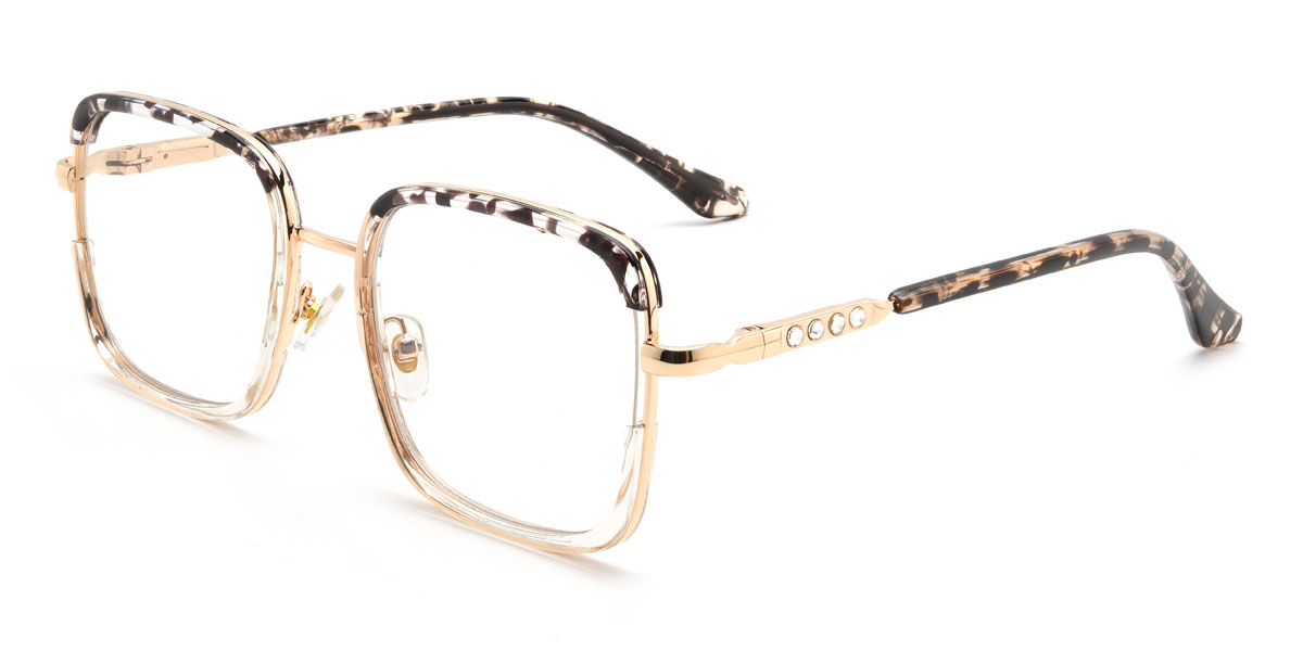 Clear Tortoiseshell Bensen Glasses - Rectangle Glasses