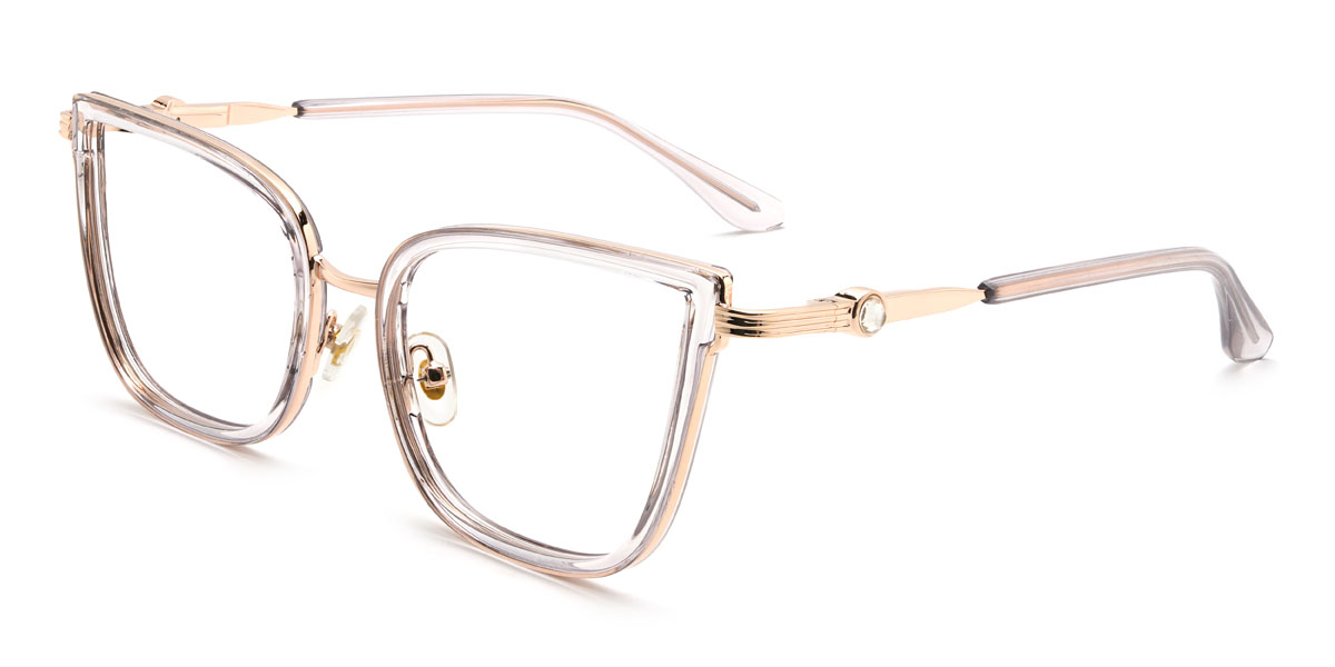 Clear Grey Marlyn Glasses - Cat Eye Glasses