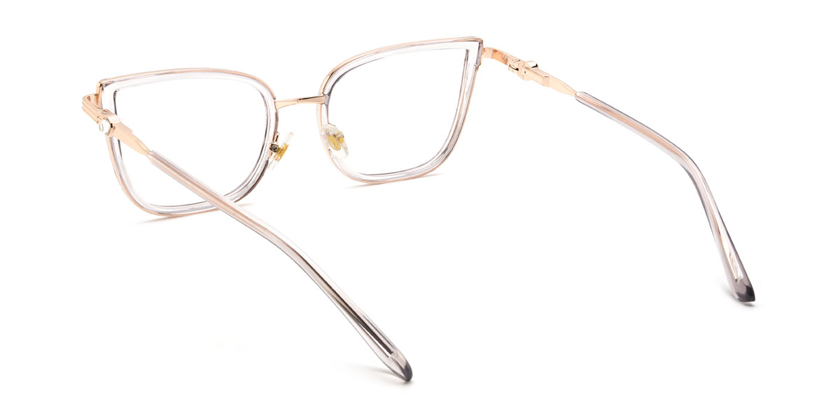 Clear Grey Marlyn Glasses - Cat Eye Glasses