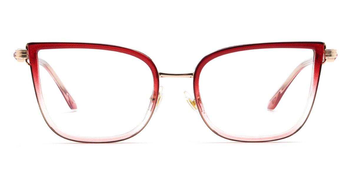 Dégradé Rouge Marlyn Lunettes - Cat Eye Glasses