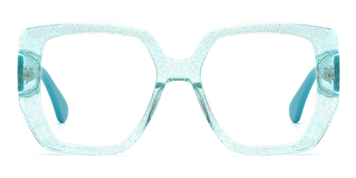 Light Blue Jarrell Glasses - Square Glasses