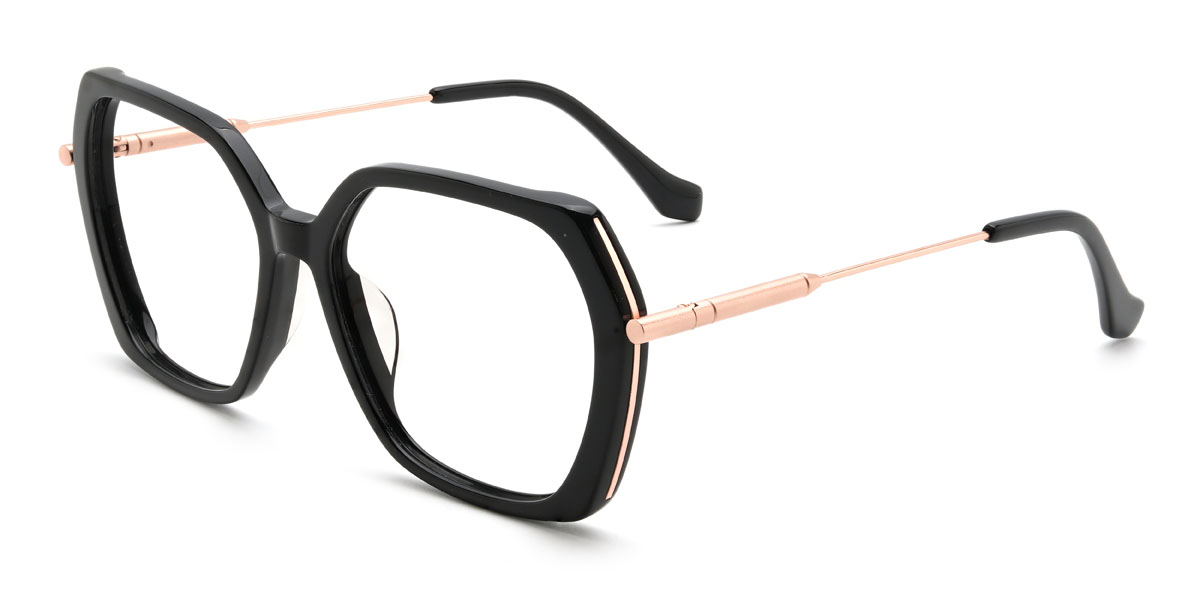 Black Ramiah Glasses - Square Glasses