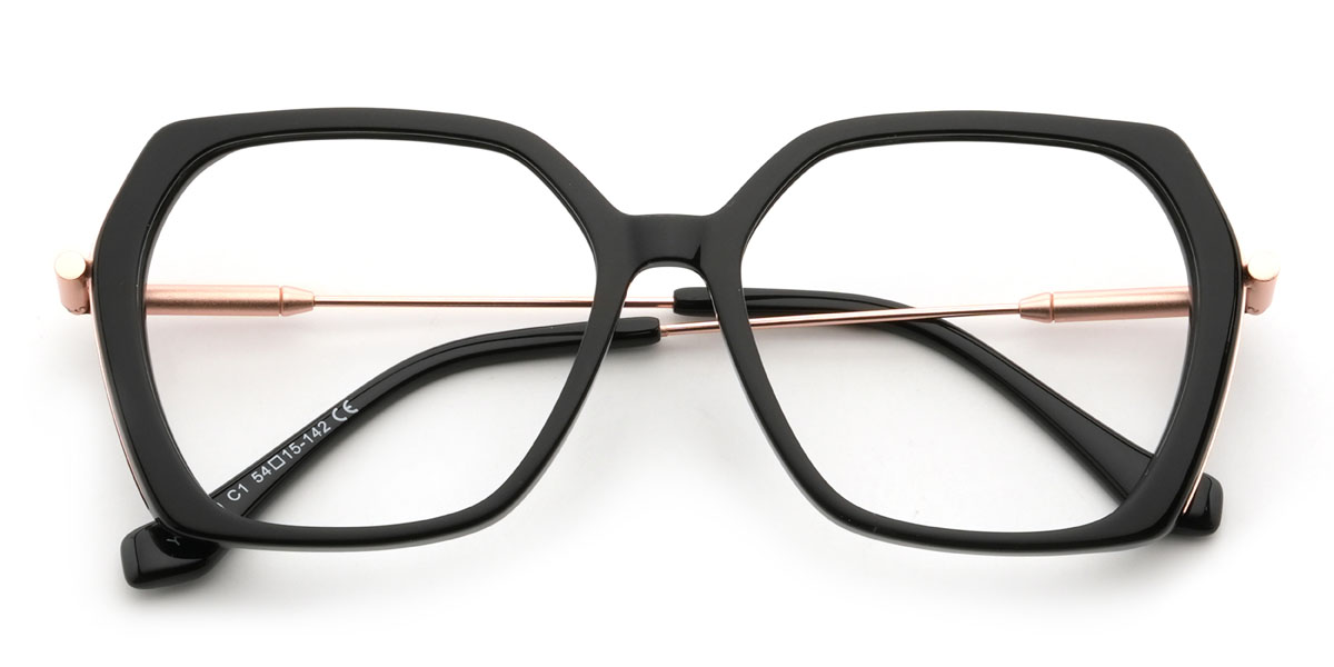 Black Ramiah Glasses - Square Glasses