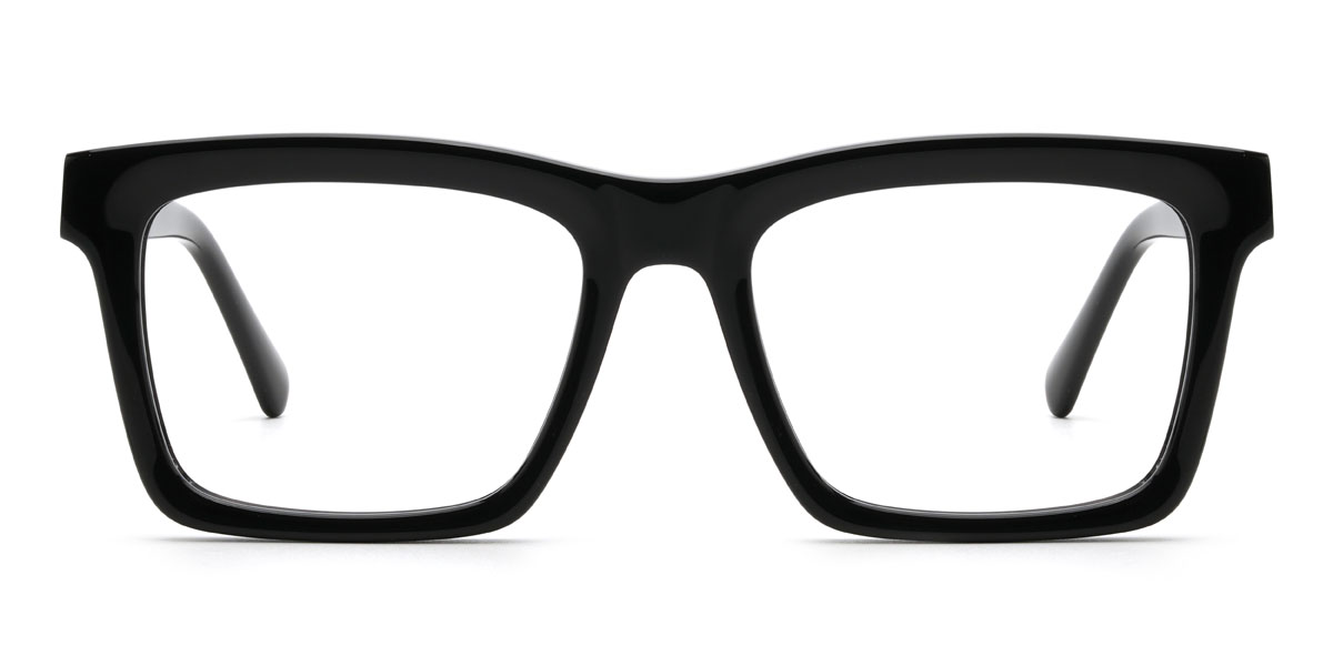 Black Zelma Glasses - Rectangle Glasses