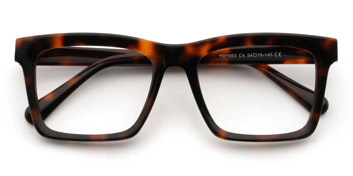 Tortoiseshell Zelma Glasses - Rectangle Glasses