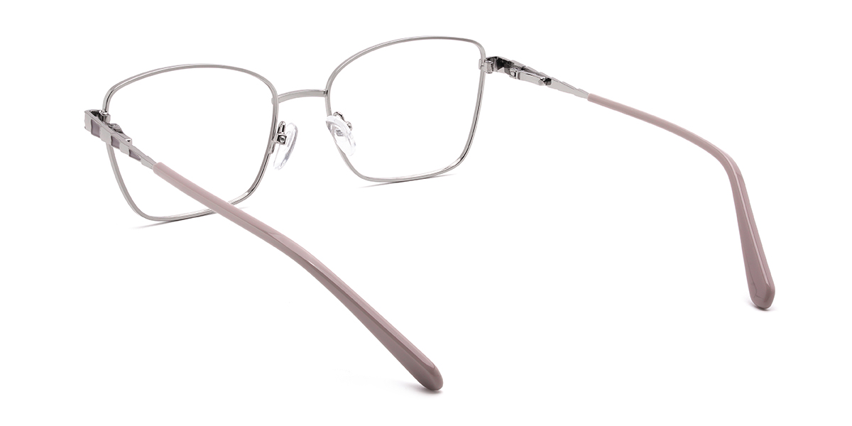 Silver Bukata Glasses - Rectangle Glasses
