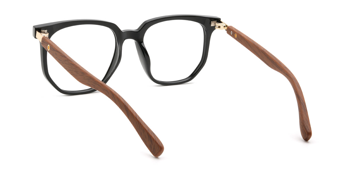 Marron Noir Adeyemi Lunettes - Square Glasses