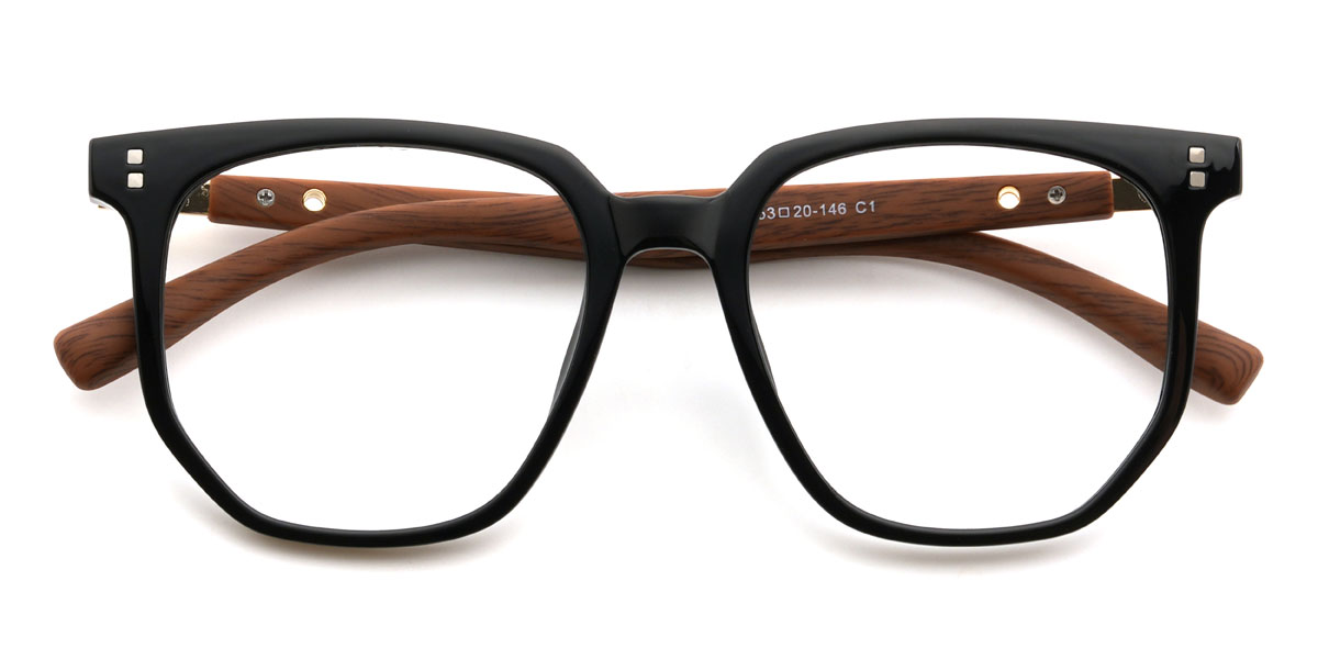 Marron Noir Adeyemi Lunettes - Square Glasses