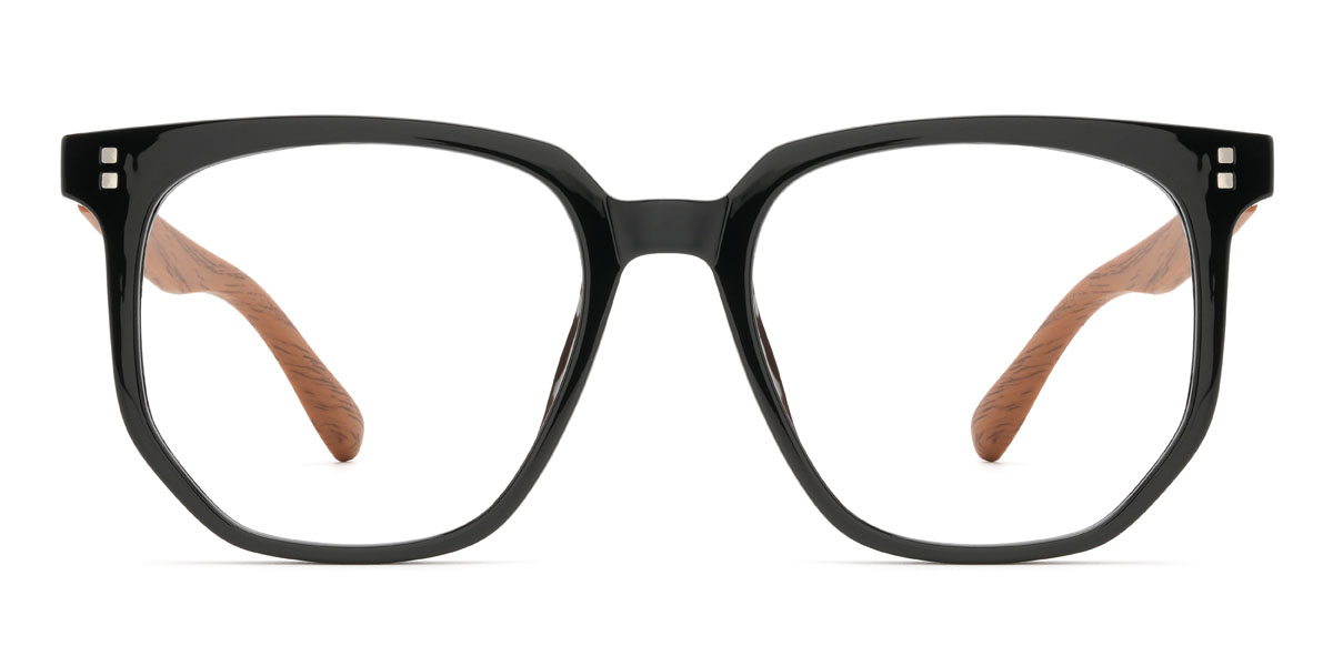 Marron Noir Adeyemi Lunettes - Square Glasses