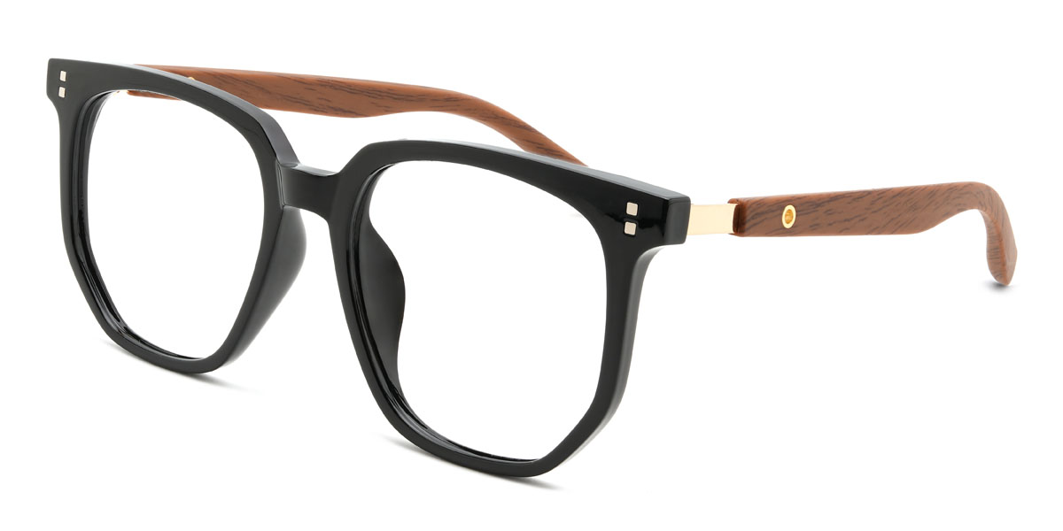 Marron Noir Adeyemi Lunettes - Square Glasses