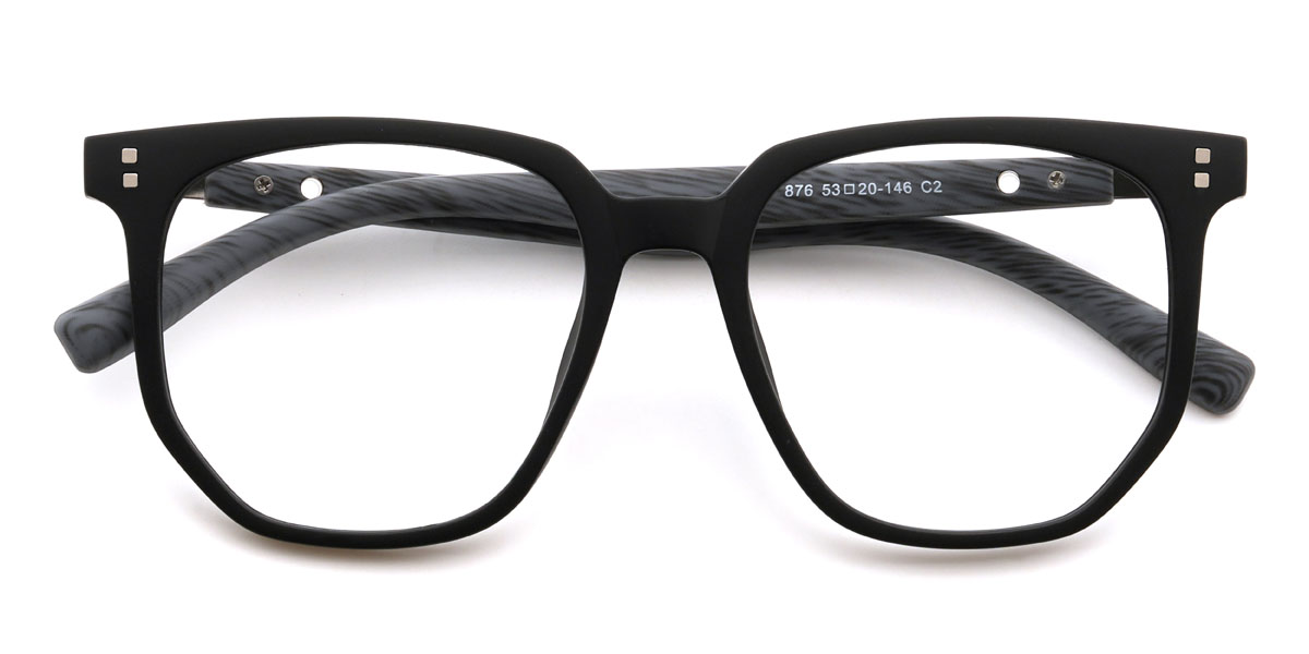 Noir Gris Adeyemi Lunettes - Square Glasses