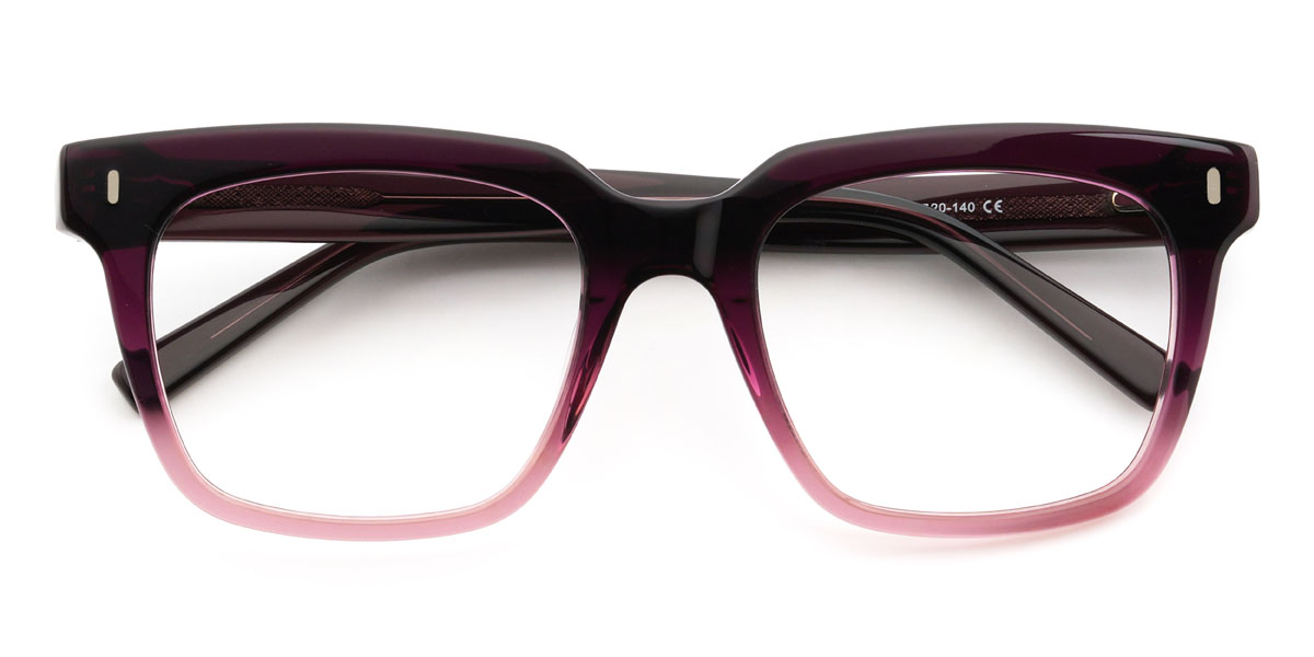 Dégradé Violet Brion Lunettes - Rectangle Glasses