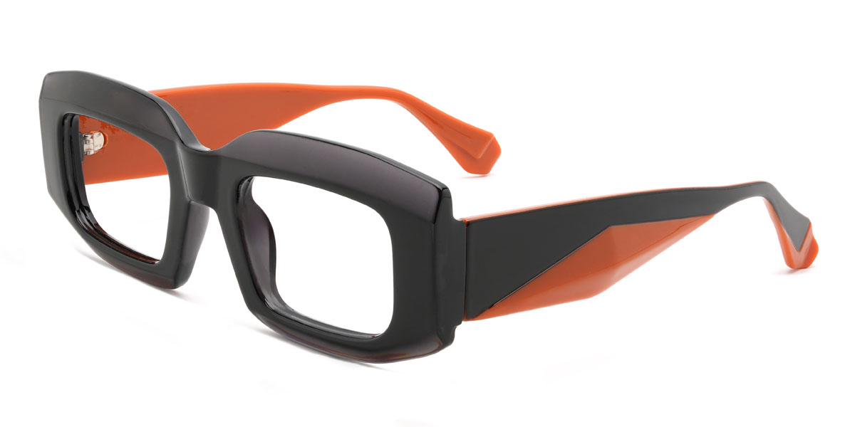 Noir Gris Harvin Lunettes - Rectangle Glasses