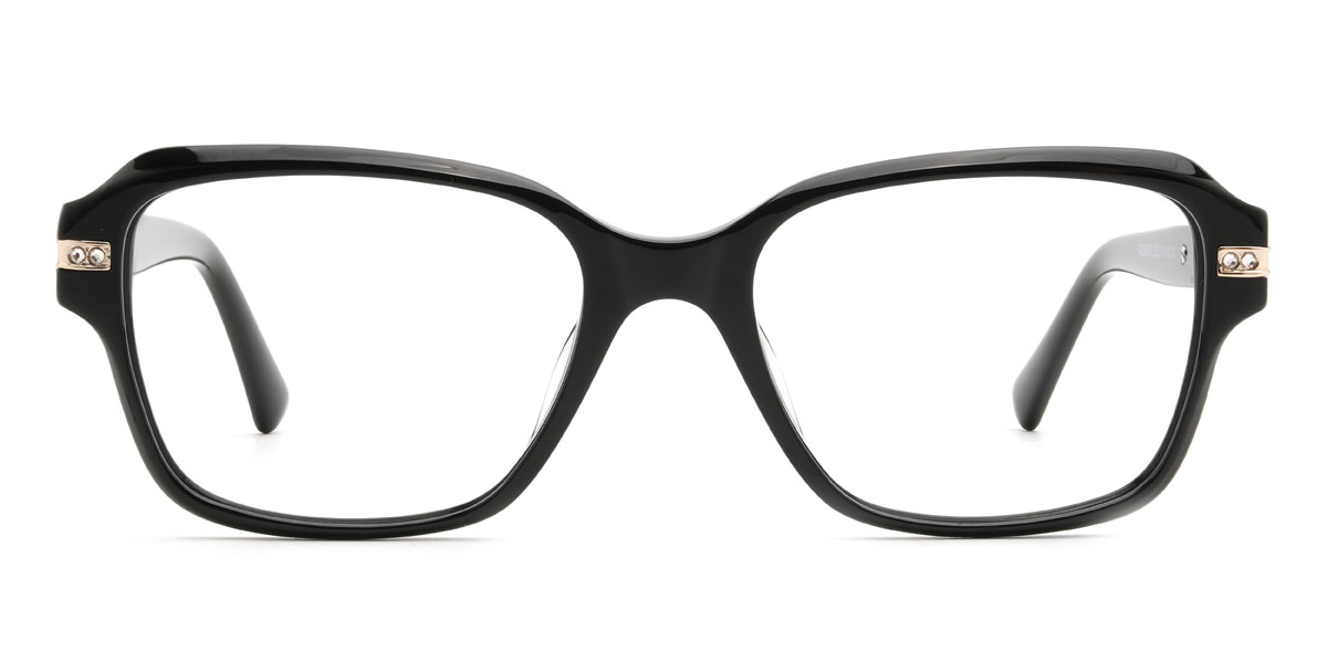 Noir Petros Lunettes - Rectangle Glasses