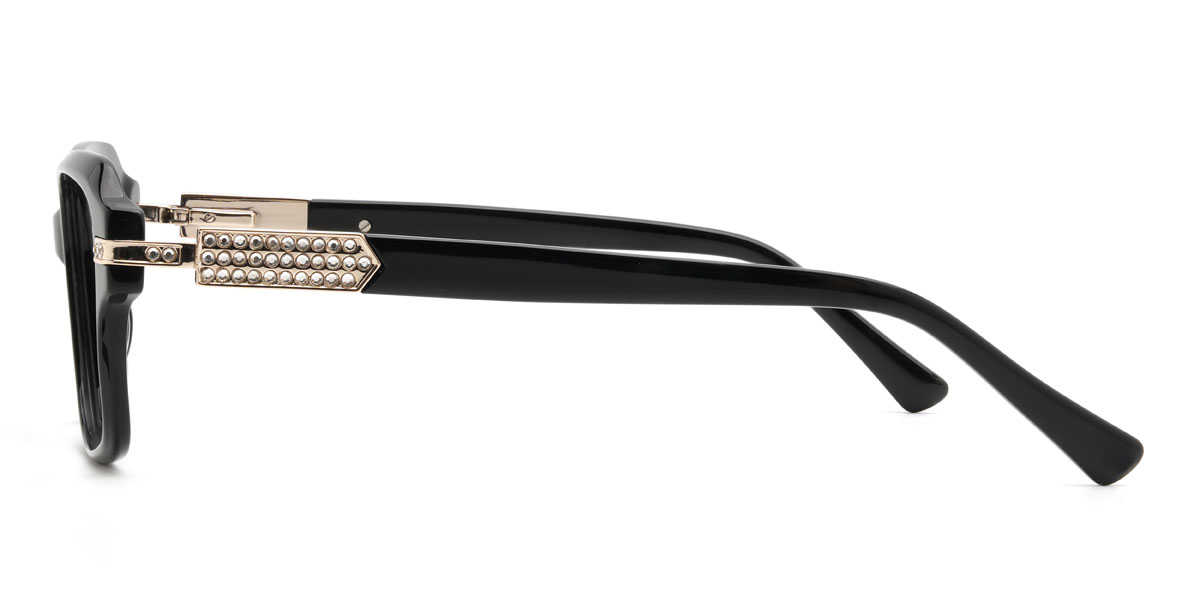 Noir Petros Lunettes - Rectangle Glasses
