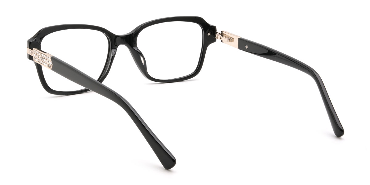 Noir Petros Lunettes - Rectangle Glasses